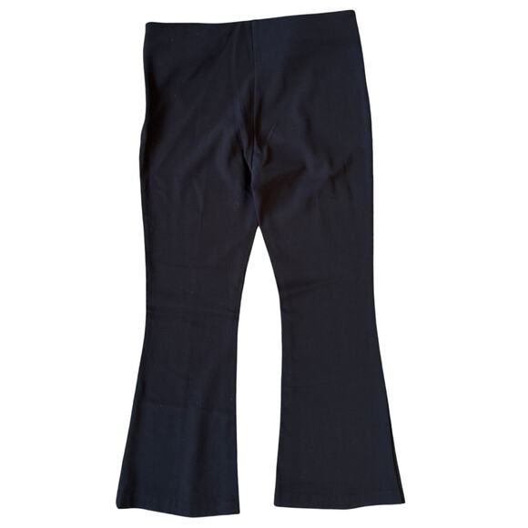 DUSAN Viscose Blend Cropped Flared Pants in Black Size Small - Picture 4 of 8